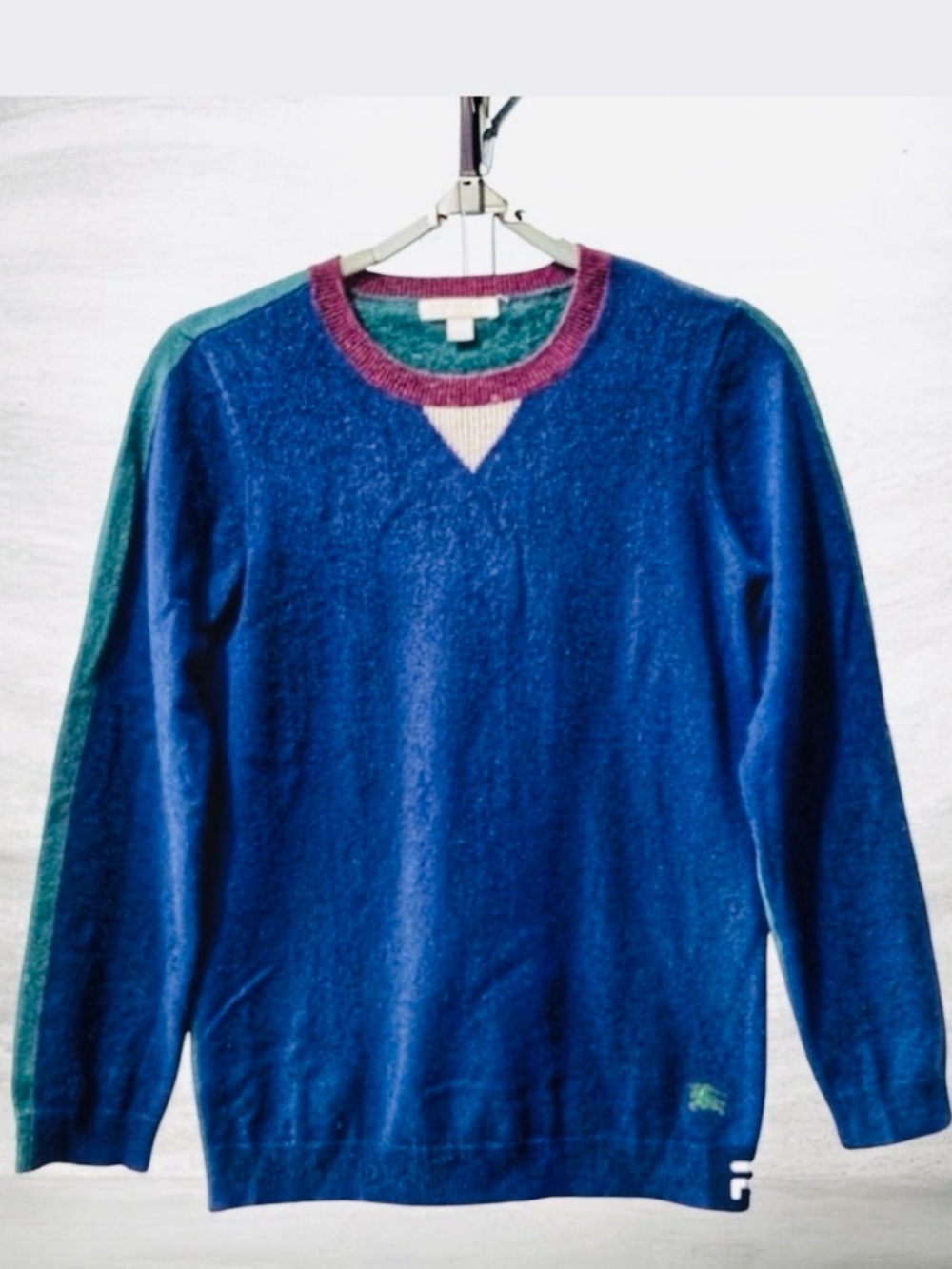 Burberry Children 💯 Cashmere Crew Neck Sweater Size 12Y